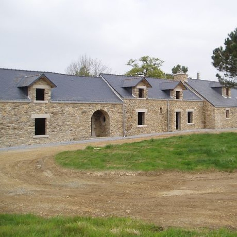 Notre réalisation restauration de corps de ferme à Airan